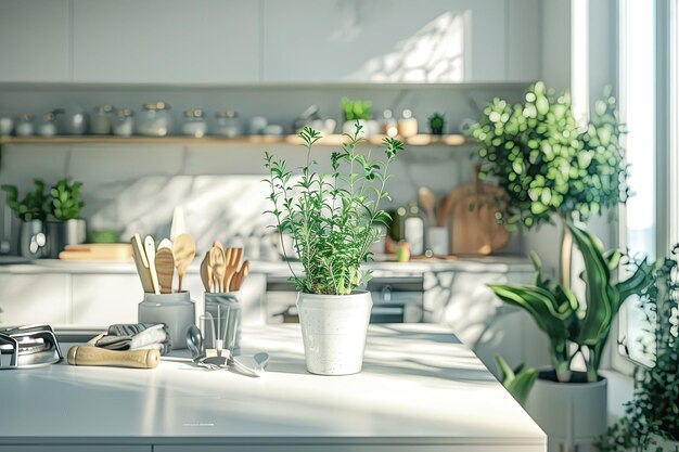 Bucătărie luminată